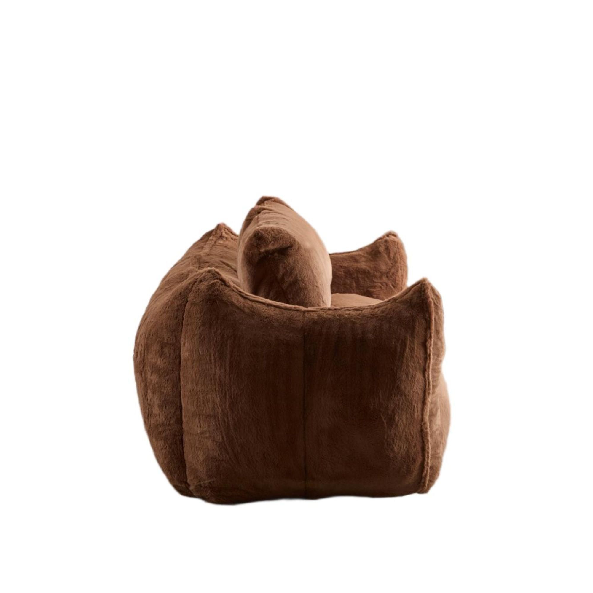 Giant Bean Bag Couch, Ultra Soft Fluffy Loveseat For Living Room