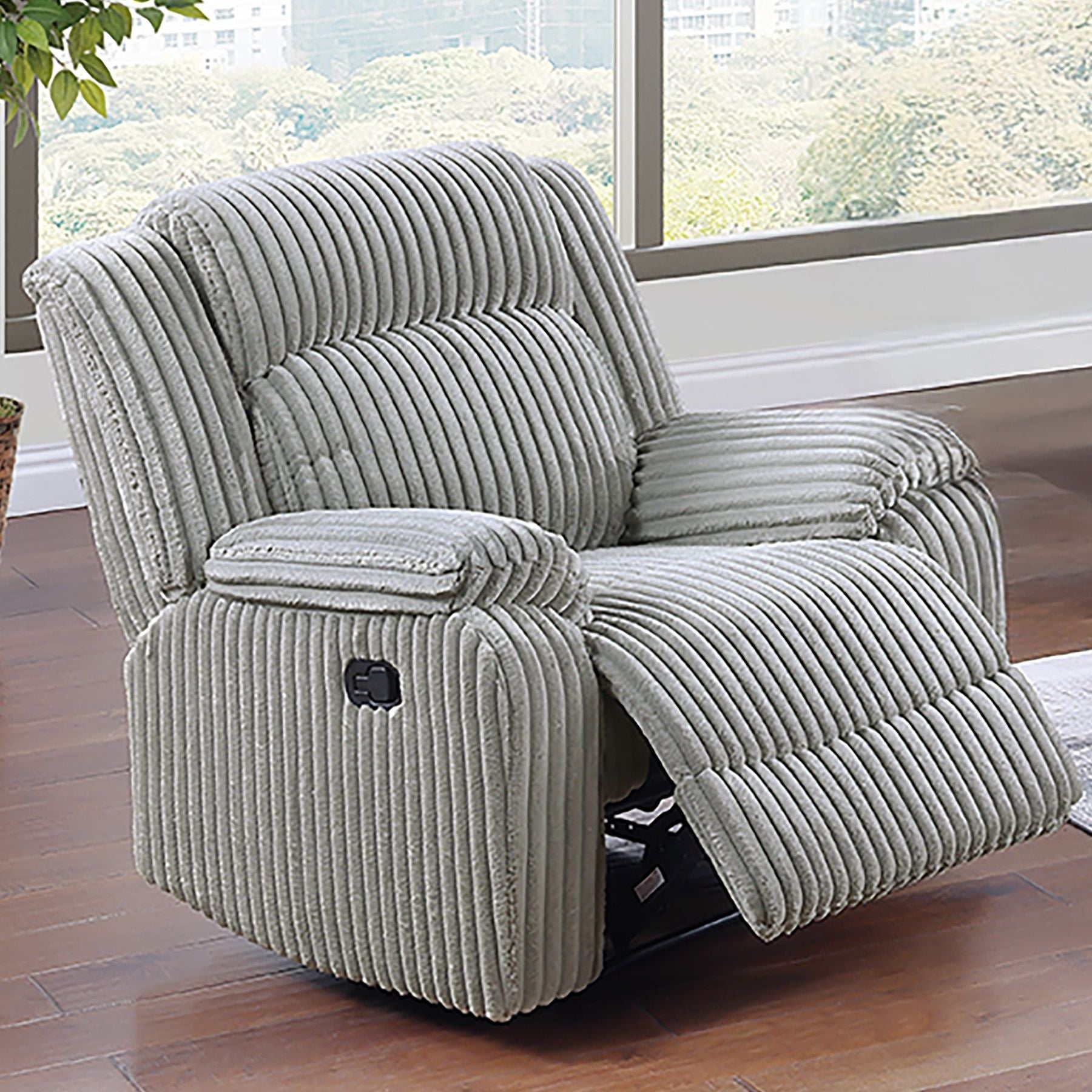 Modern Living Room Set With Pillow Arms