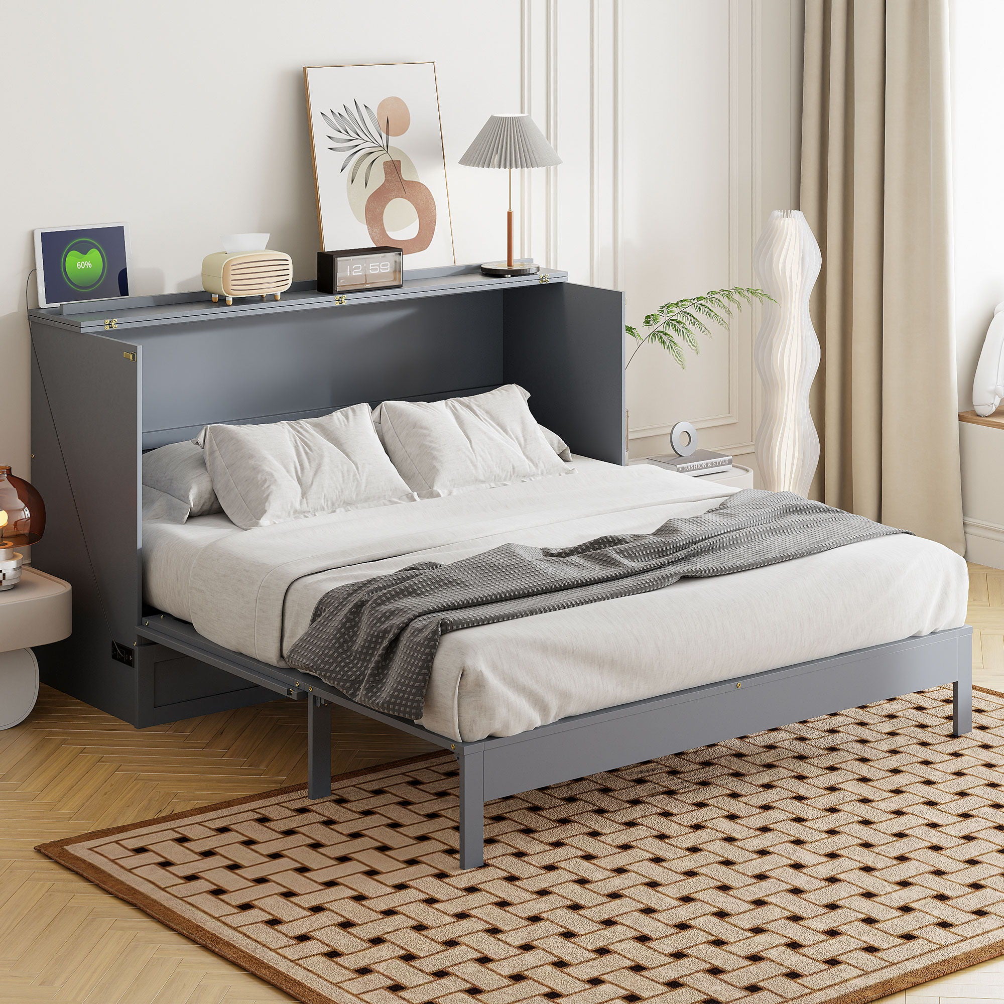 Murphy Bed With Large Drawers