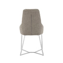 Stark - Modern Light Grey Fabric Dining Chair (Set of 2)