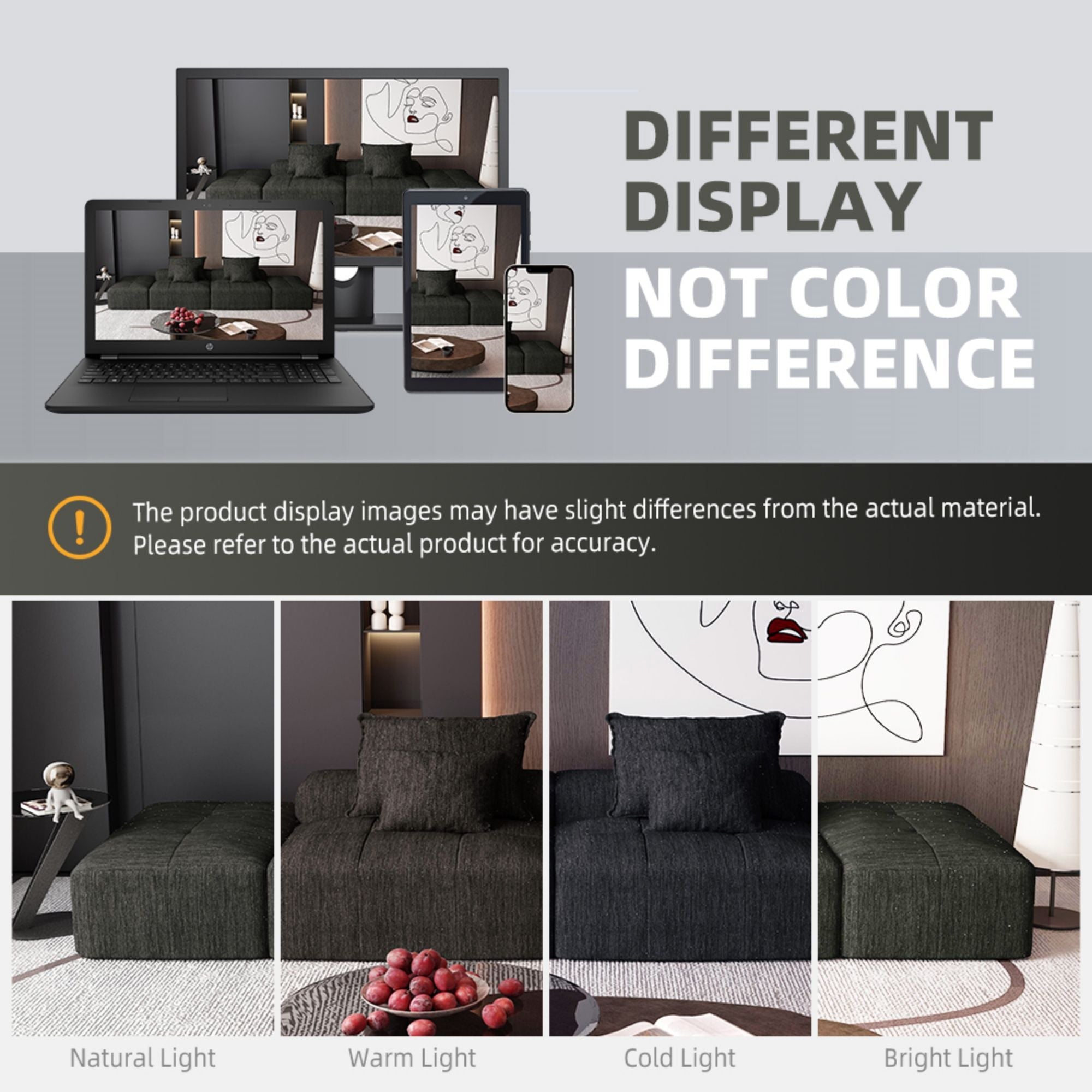 Modern Oversized Diy Combination Modular Sectional Sofa With Pillows