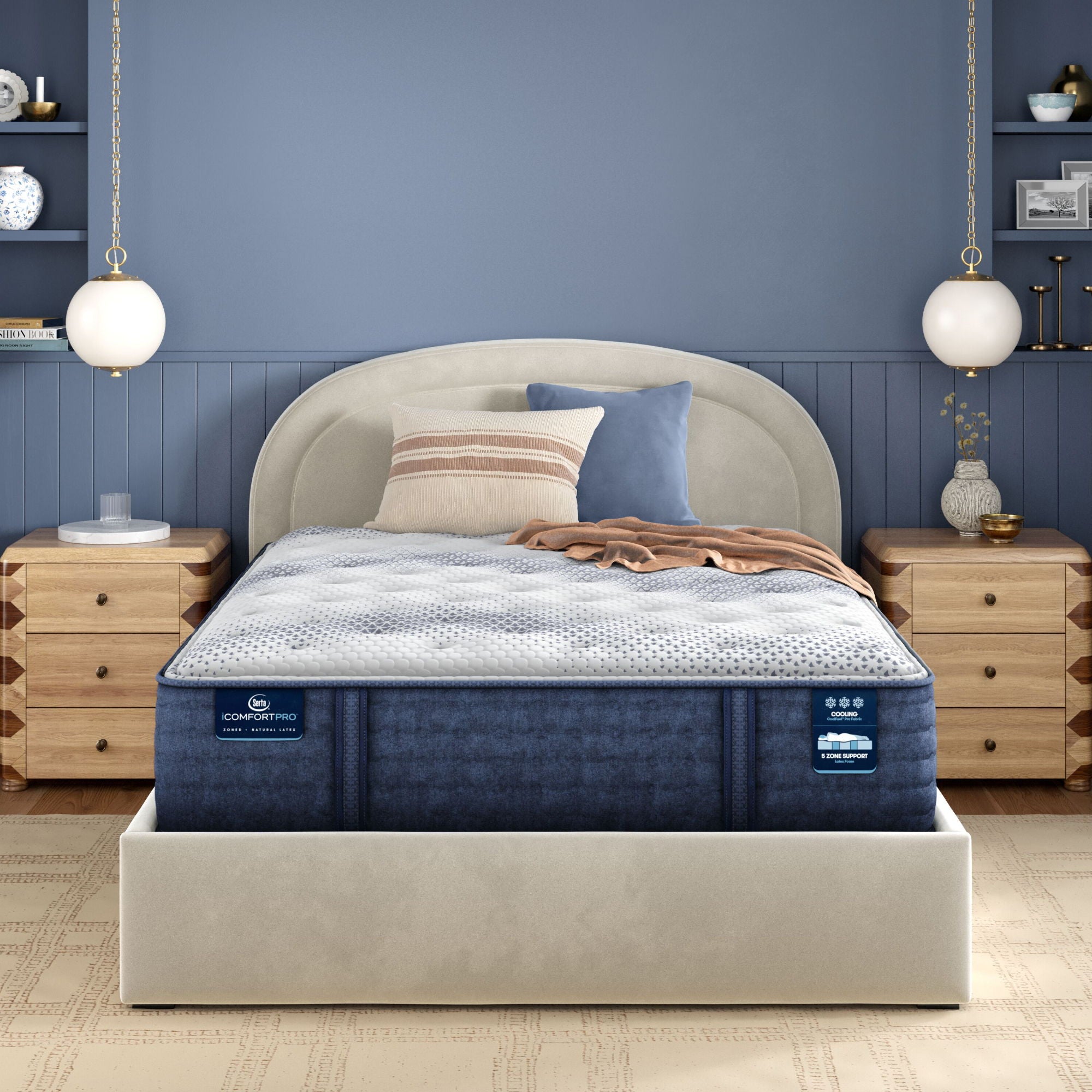 iComfortPro - 15" Canterbury Latex Foam Plush Mattress