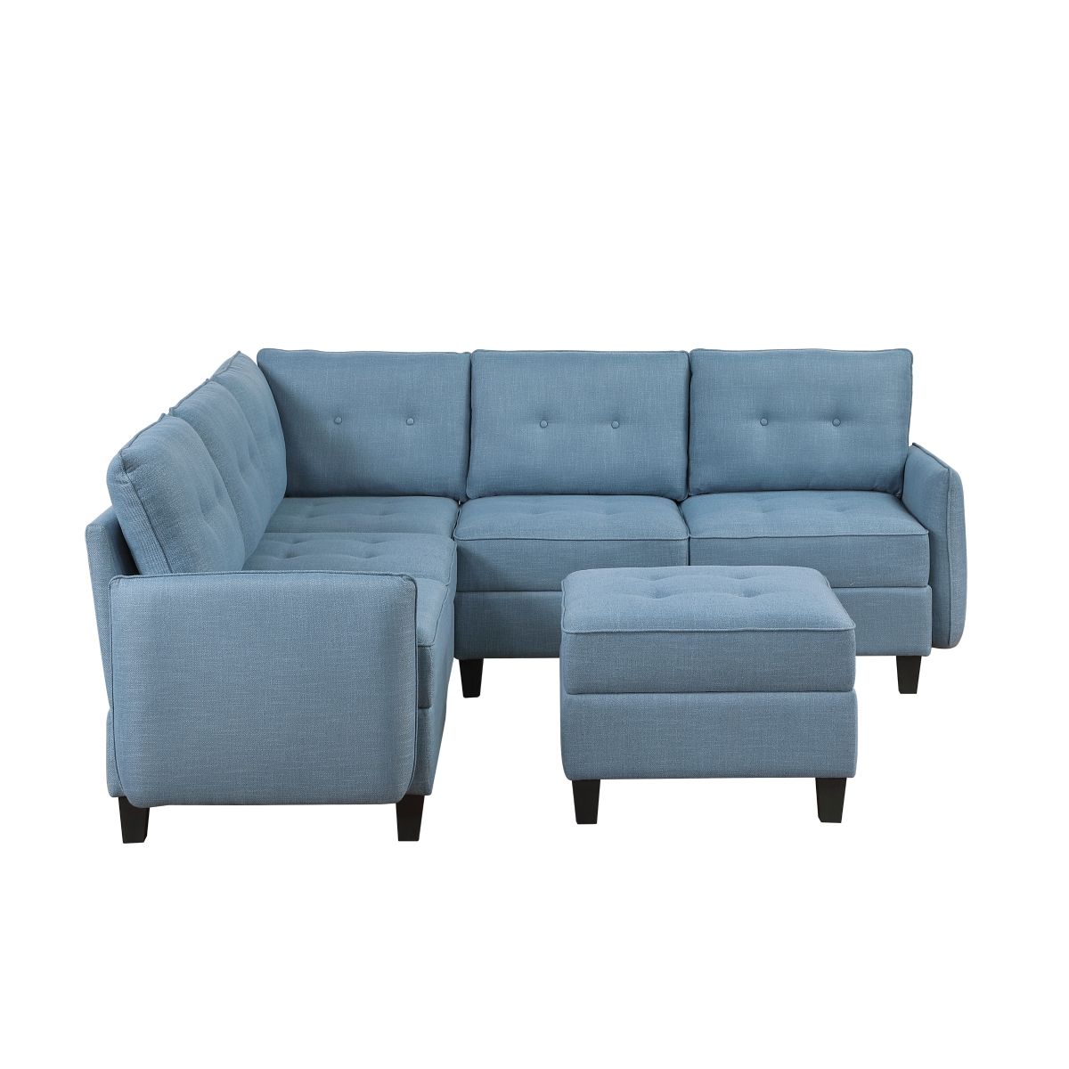Garren - Sectional With Storage And Ottoman
