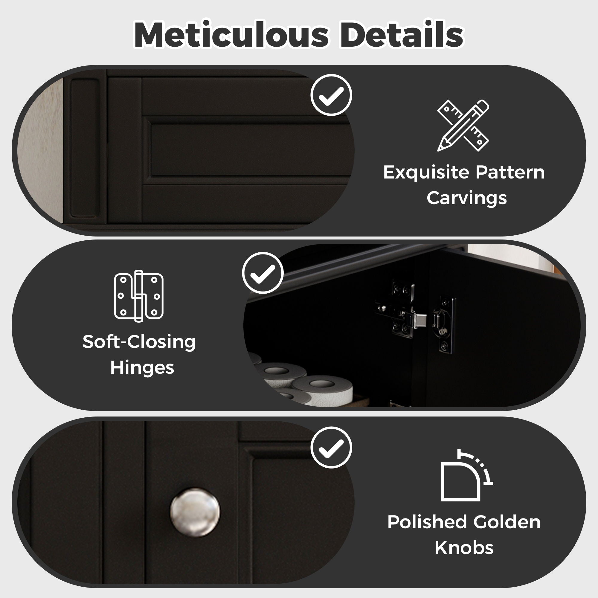 Modern Wall Mounted Floating Cabinet With Double Drawer And Sink
