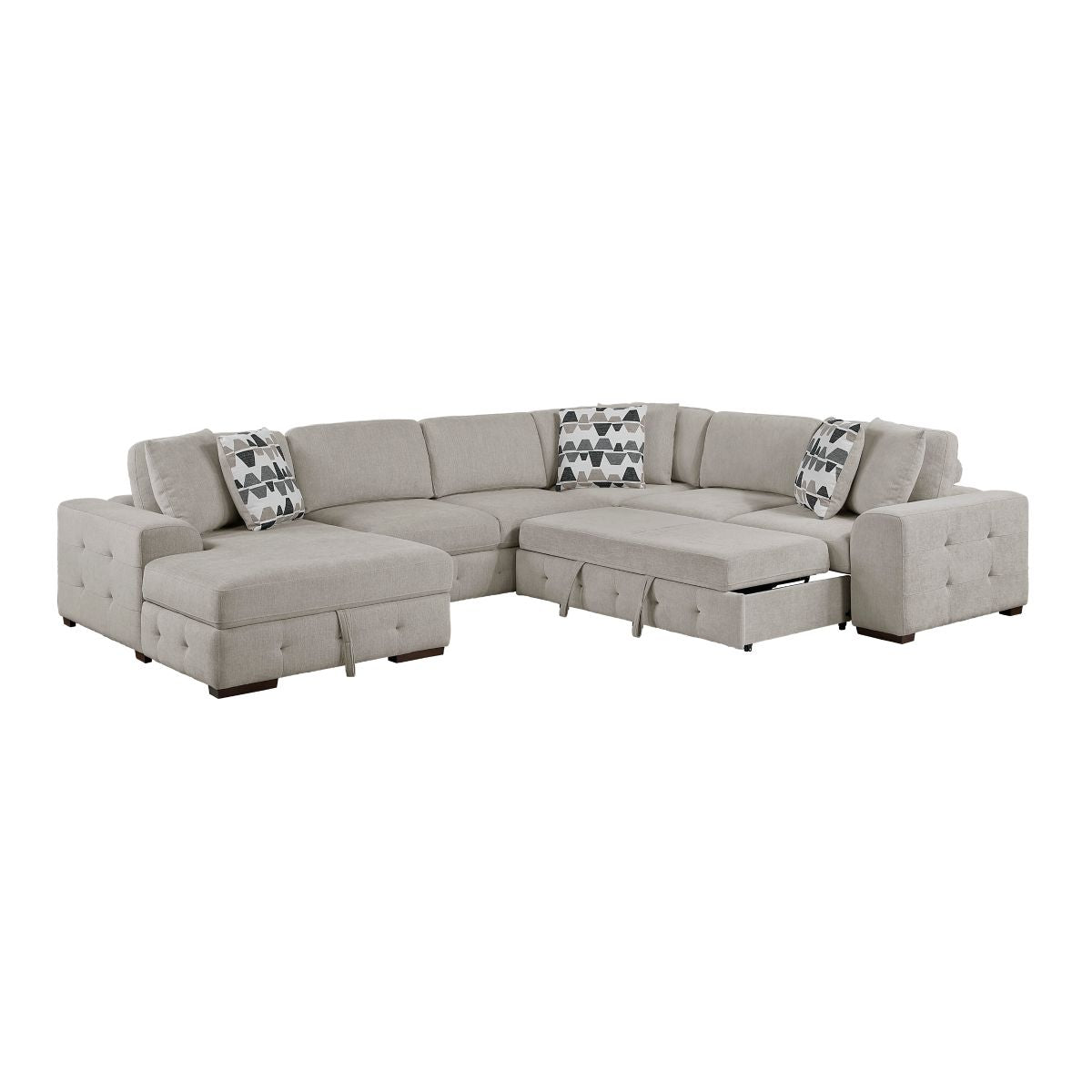 Raife - Sectional With Ottoman