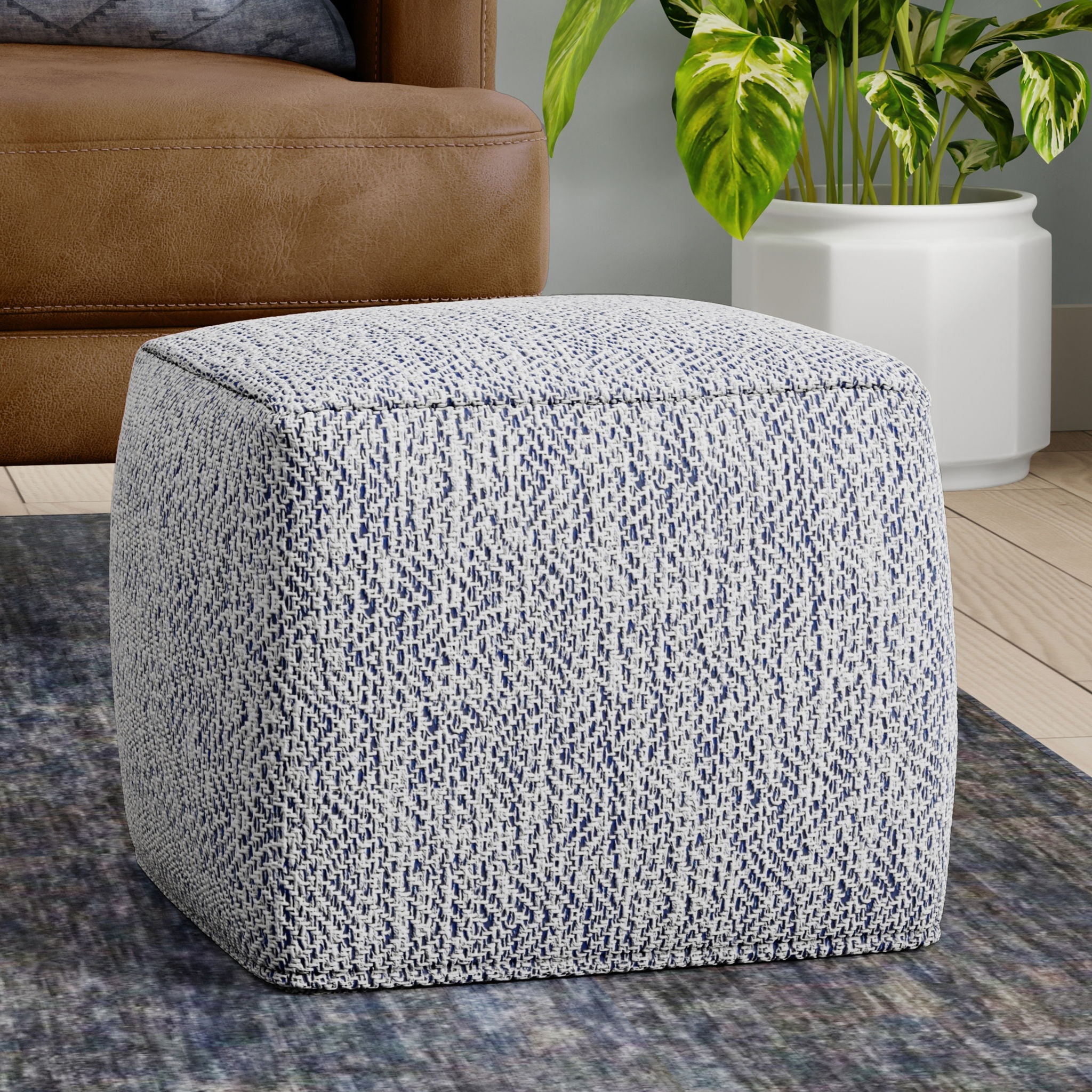 Nate - Square Pouf