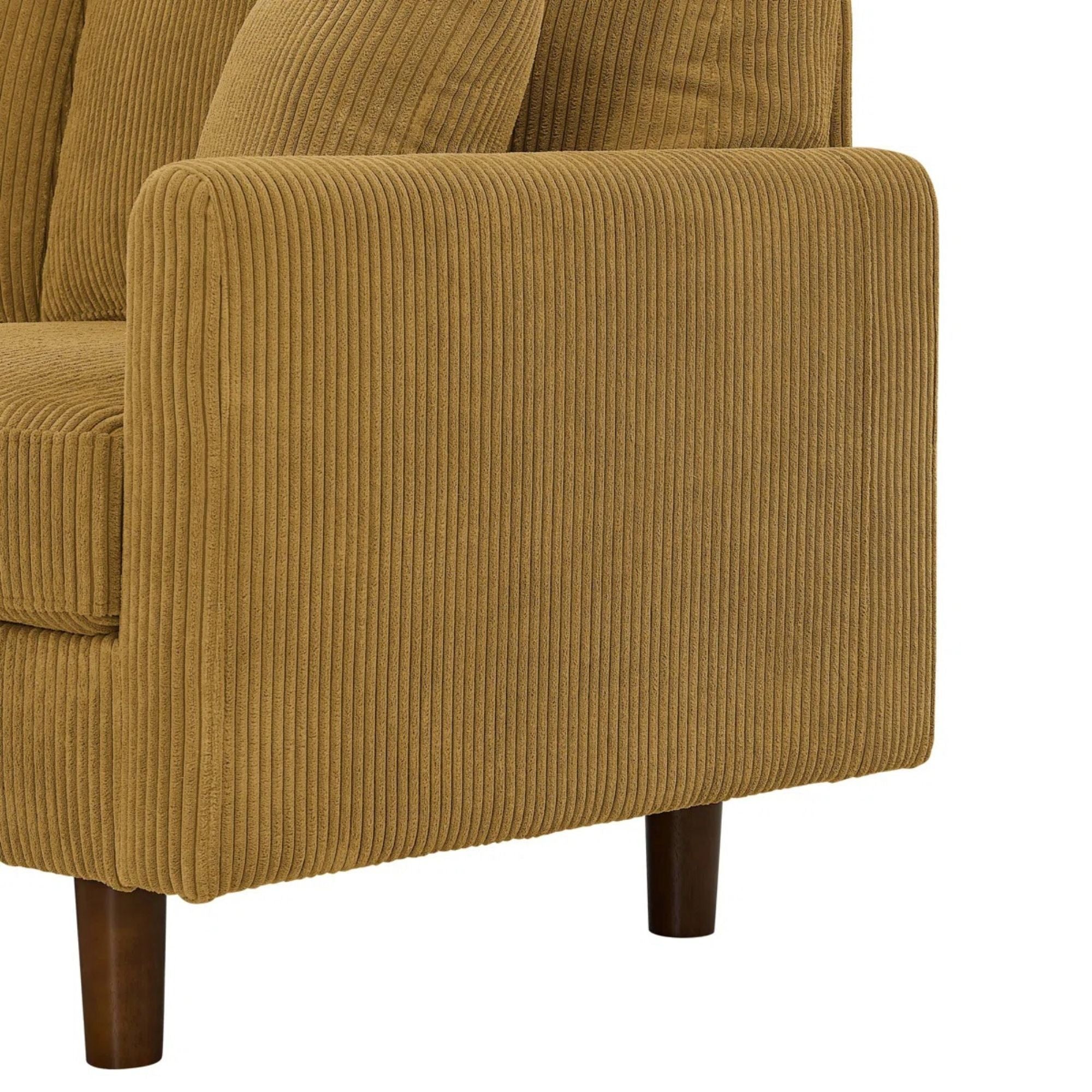 Upholstered Sectional With Toss Pillows