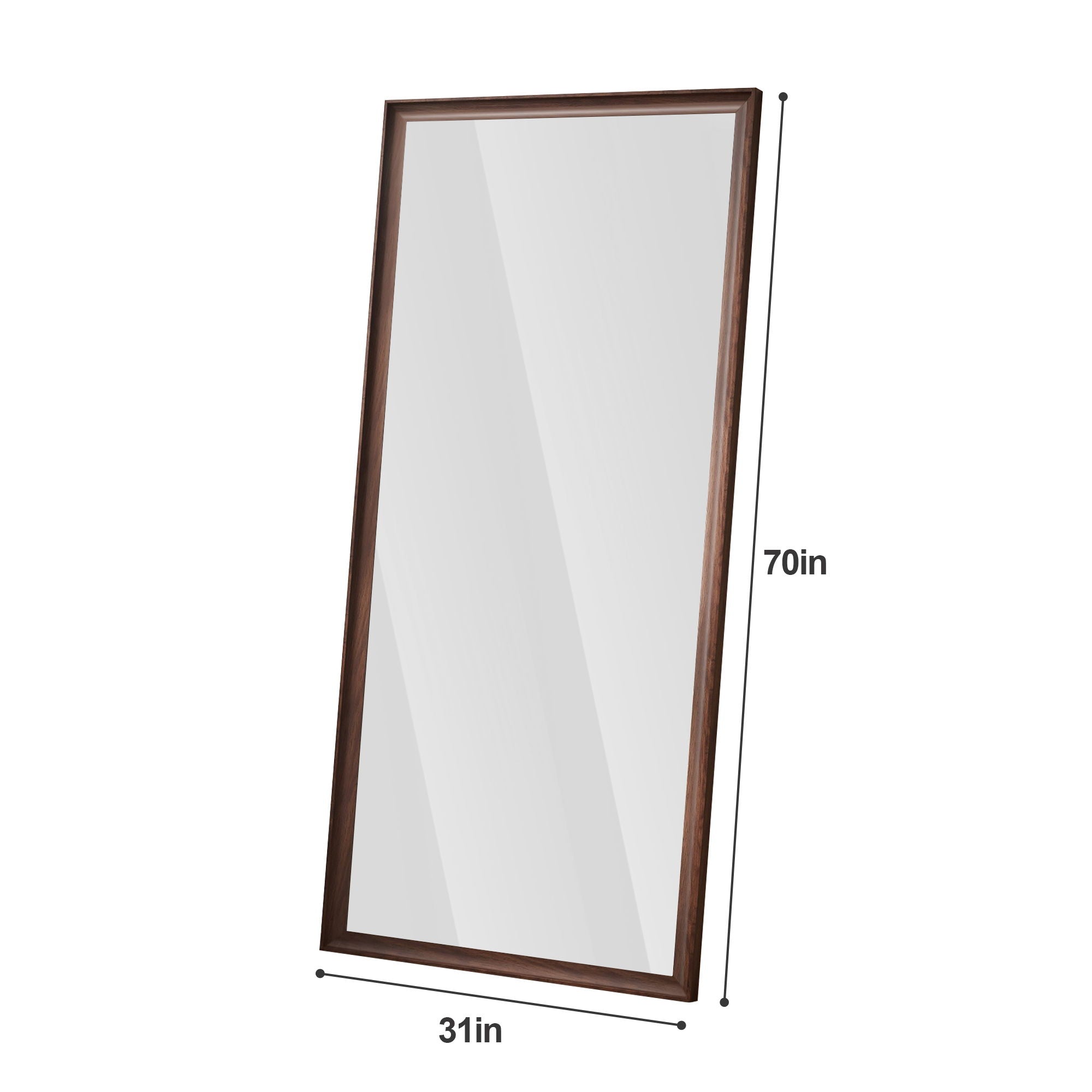 Full-Body Floor Mirror With Frame