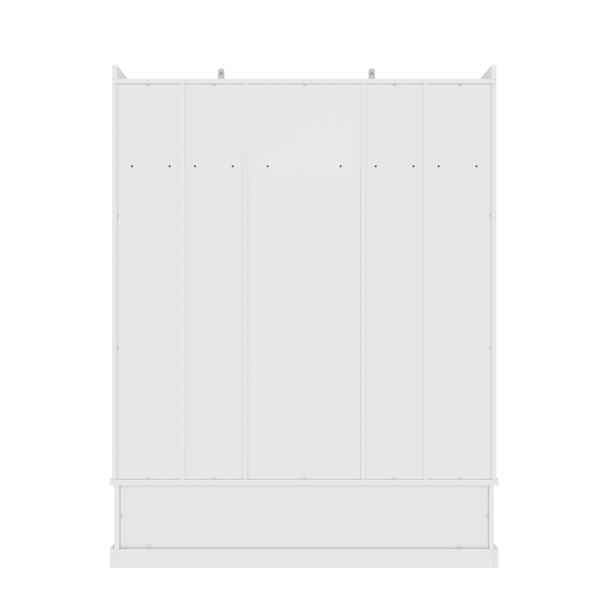 Hall Tree With Bench And 5 Storage Cubbies