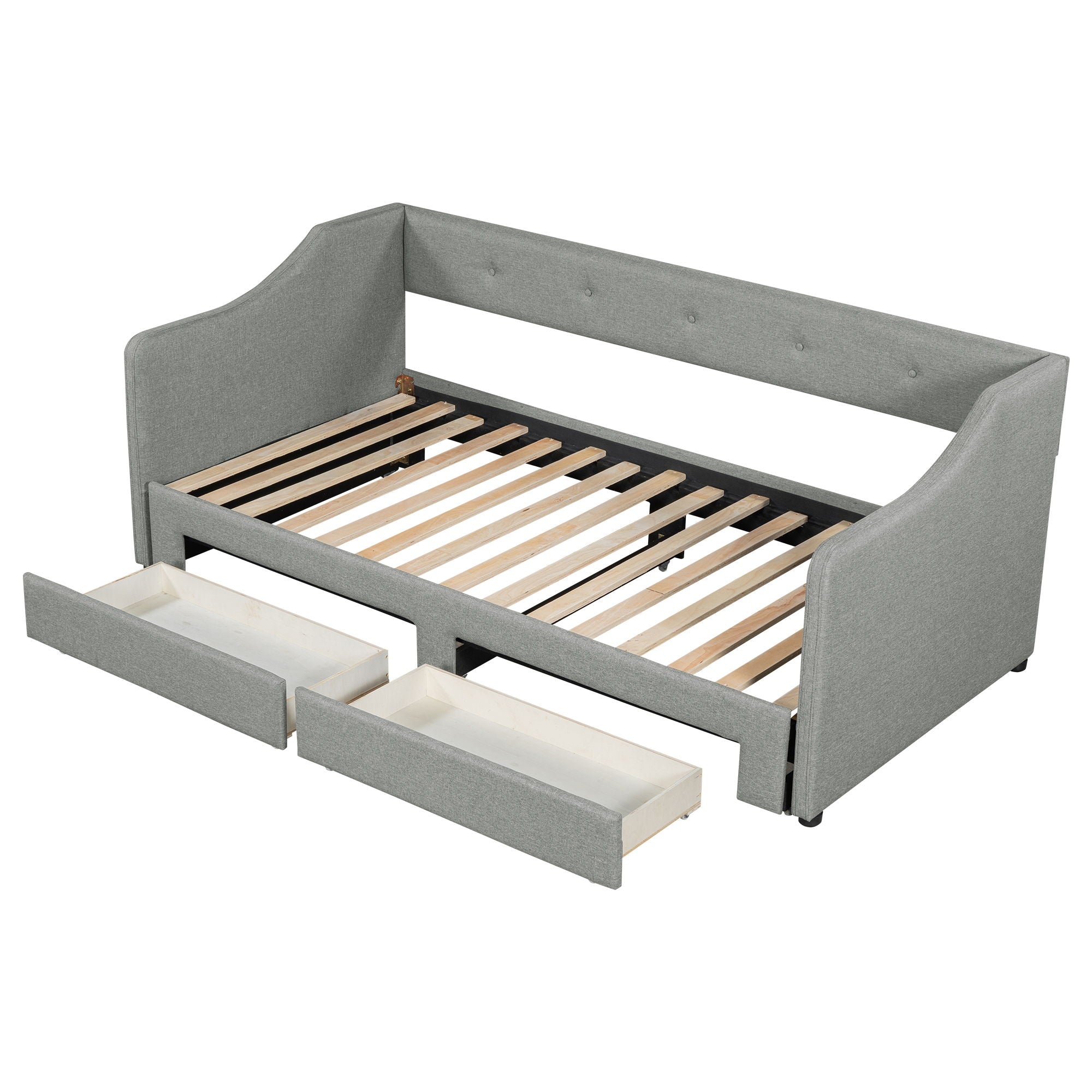 Upholstered Daybed With 2 Drawers