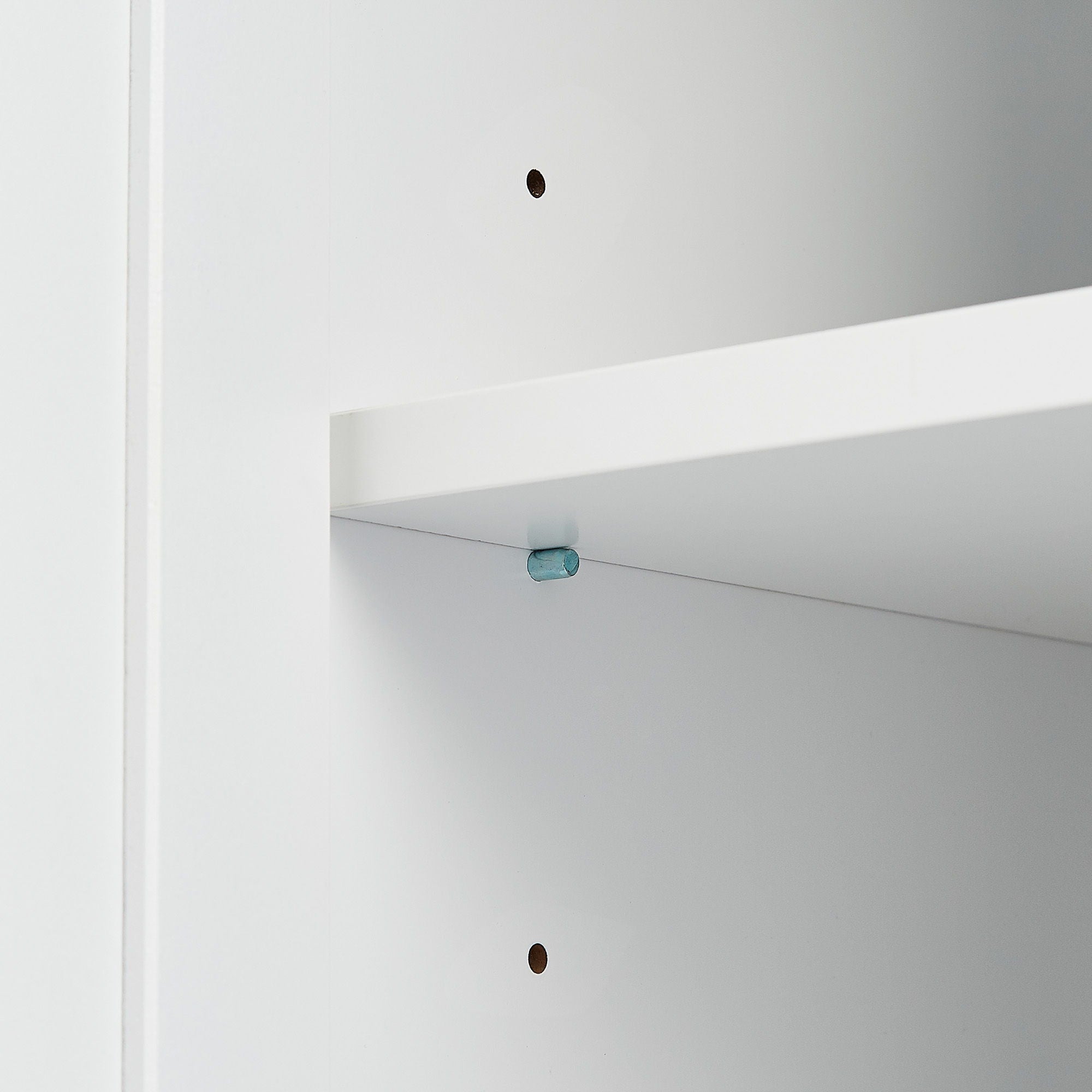 Tall Wide Storage Cabinet With Doors, 3 Drawers