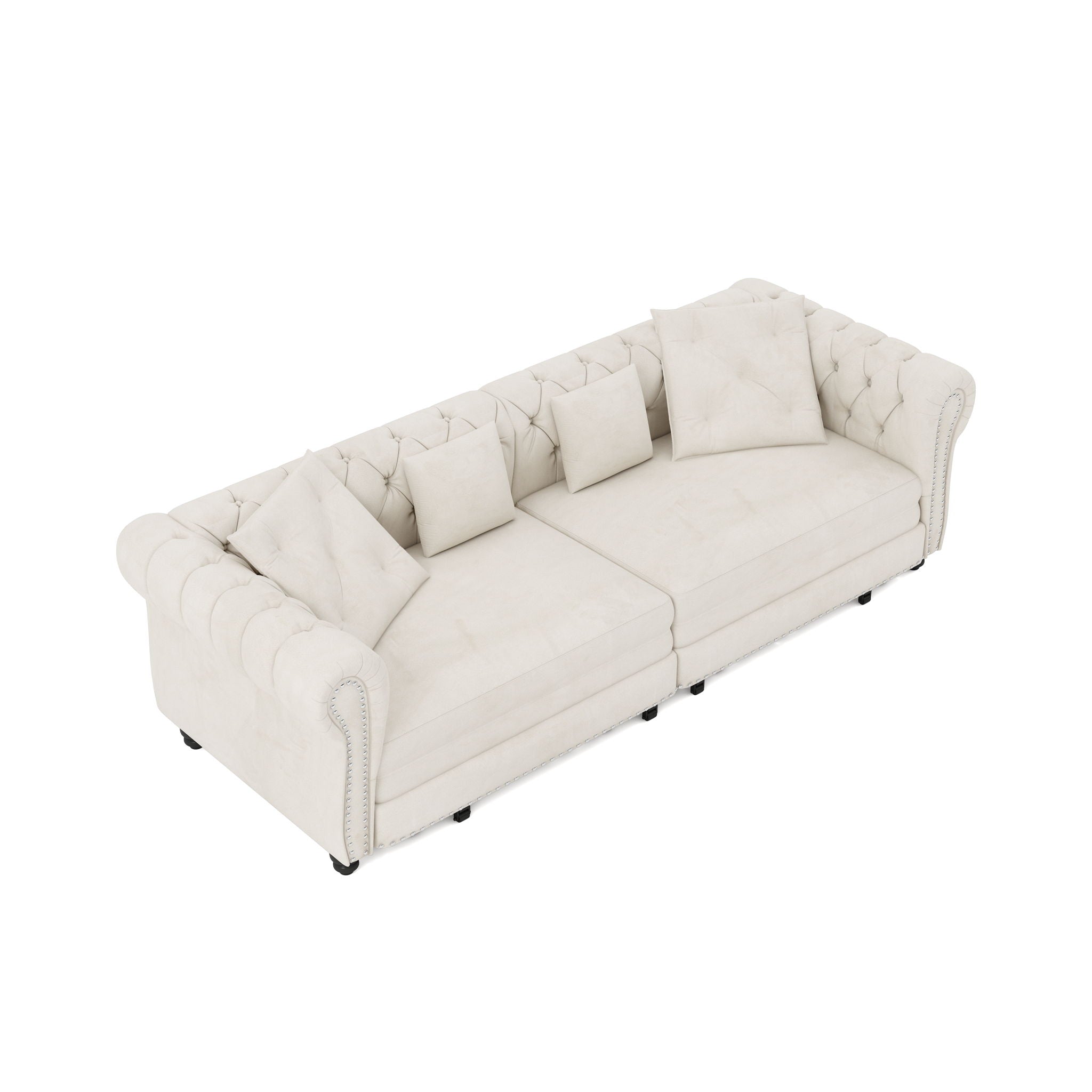 3 In 1 Pull Out Convertible Sleeper Sofa Bed, King Size, Chaise Lounge