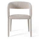Modrest Faerron - Modern Light Grey Fabric Dining Chair