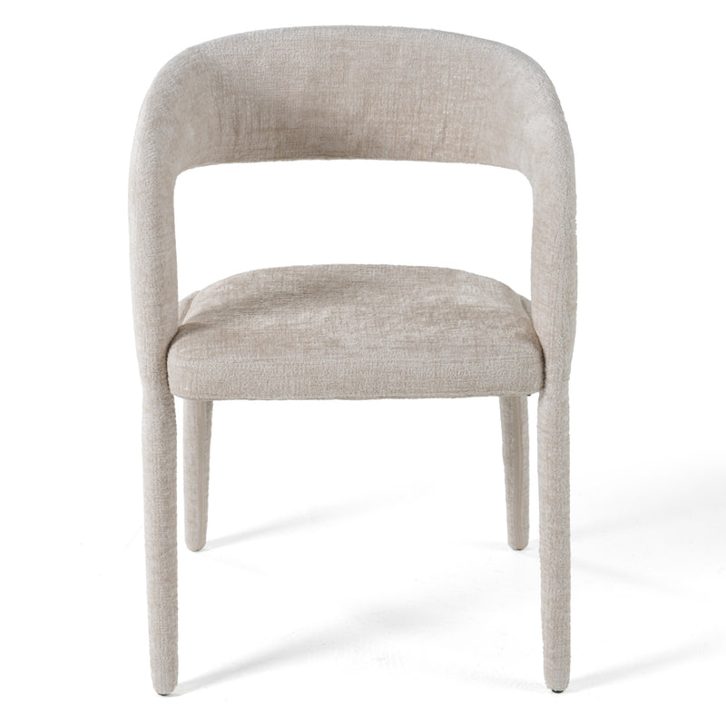Modrest Faerron - Modern Light Grey Fabric Dining Chair