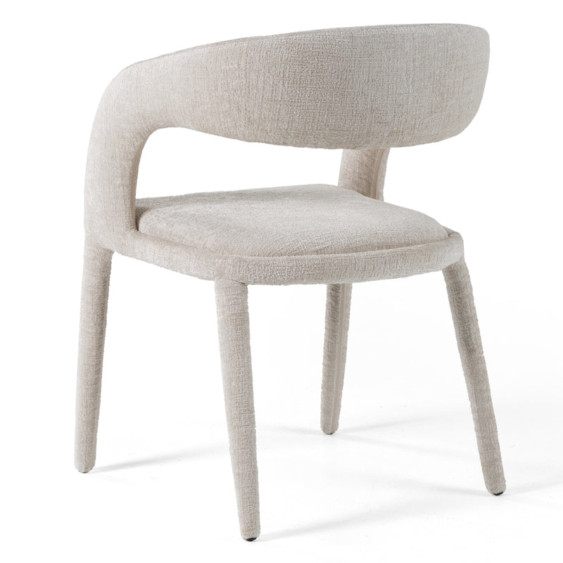 Modrest Faerron - Modern Light Grey Fabric Dining Chair