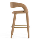 Modrest Faerron - Modern Tan Leatherette Bar Chair