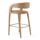 Modrest Faerron - Modern Tan Leatherette Bar Chair
