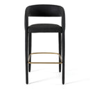 Modrest Faerron - Modern Black Leatherette Bar Chair
