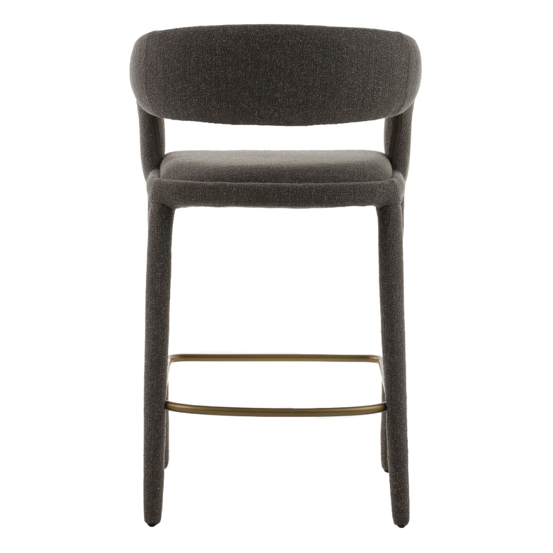 Modrest Faerron - Modern Grey Fabric Counter Chair