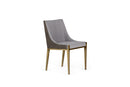 Modrest Fairview - Modern Grey & Brass Dining Chair