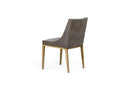 Modrest Fairview - Modern Grey & Brass Dining Chair