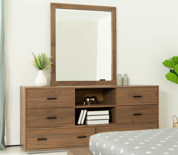 Nova Domus Fantasia - Contemporary Walnut Mirror