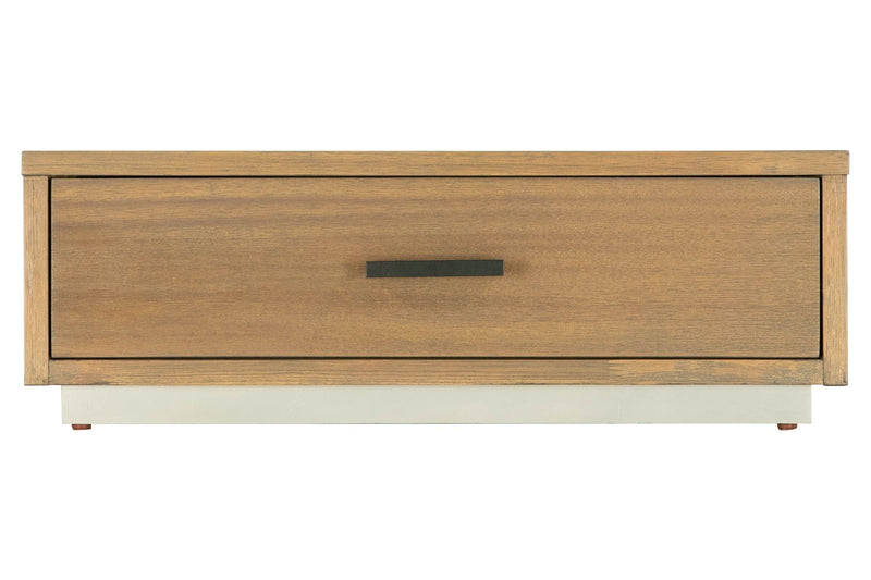 Eastern King Nova Domus Fantasia - Contemporary Walnut & Grey Bed with Two Nightstands