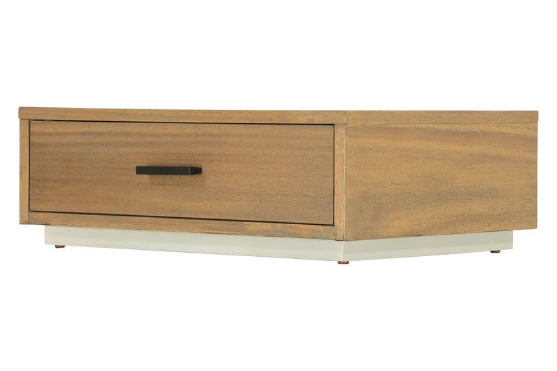 Eastern King Nova Domus Fantasia - Contemporary Walnut & Grey Bed with Two Nightstands