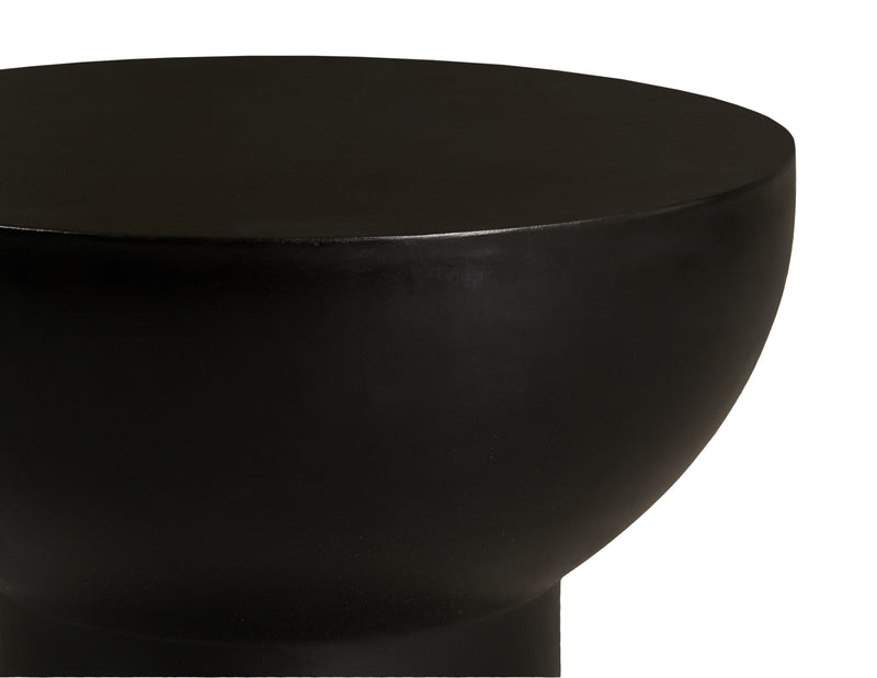 Modrest Fate - Modern Black Concrete End Table