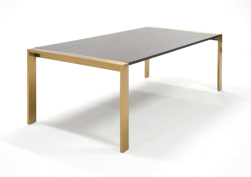Modrest Fauna - Modern Wenge and Brass Dining Table