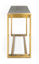 Modrest Fauna - Modern Wenge and Brass Console Table