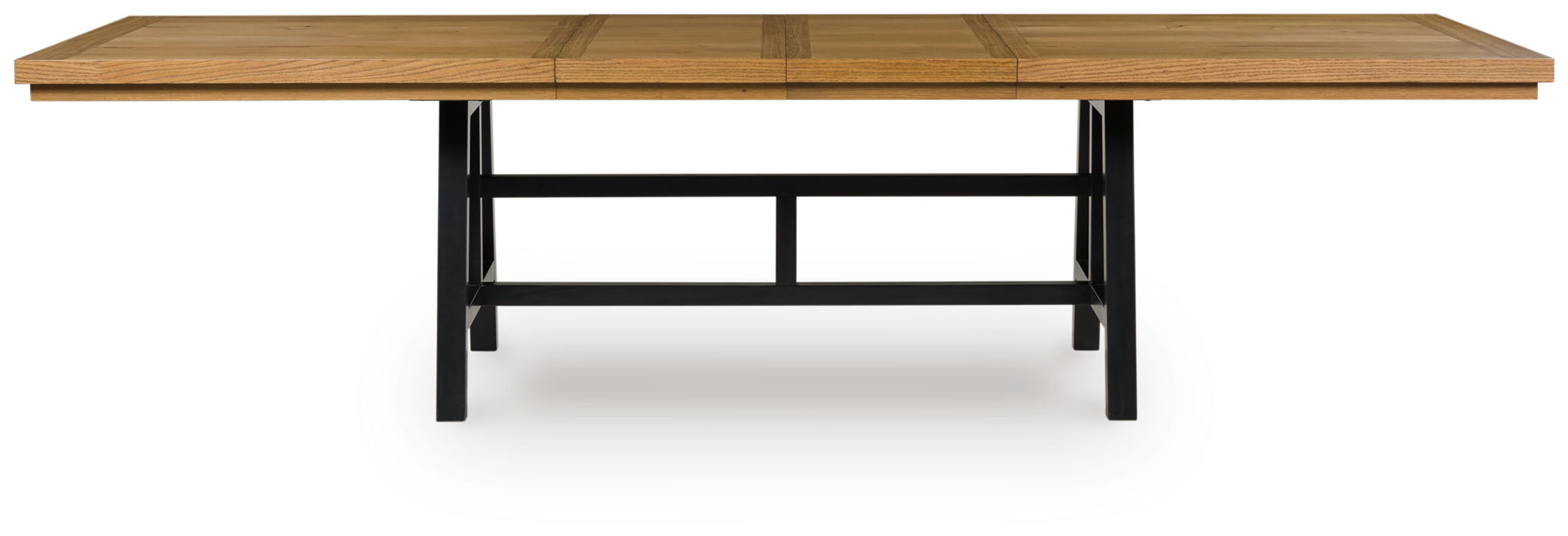 Galliden - Rectangular Dining Room Extension Table - Black / Brown