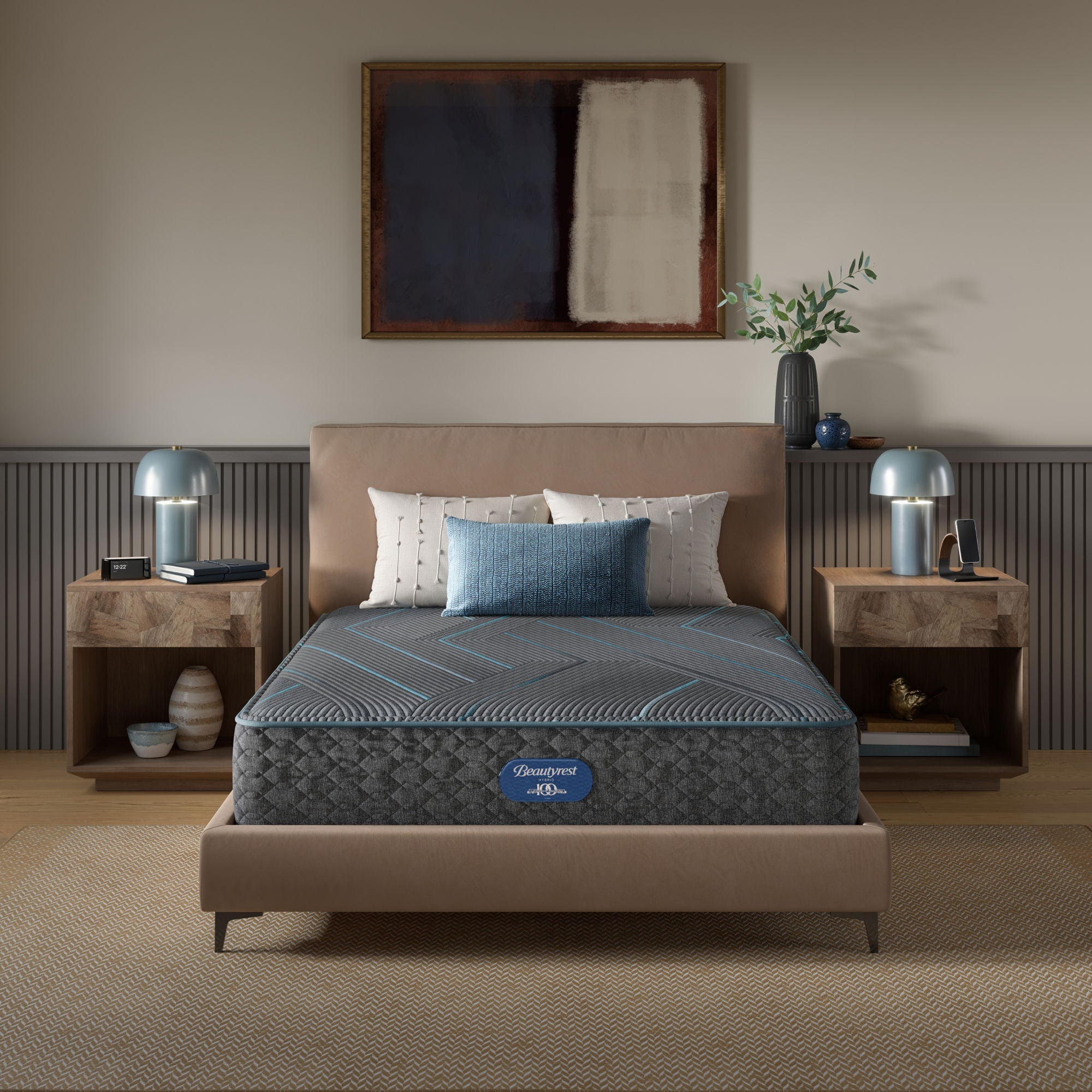 Beautyrest - Level Two Hybrid Medium Firm Mattress