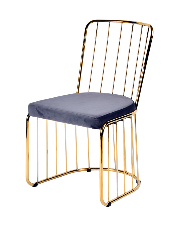 Modrest Holly Modern Grey Fabric Dining Chair (Set of 2)