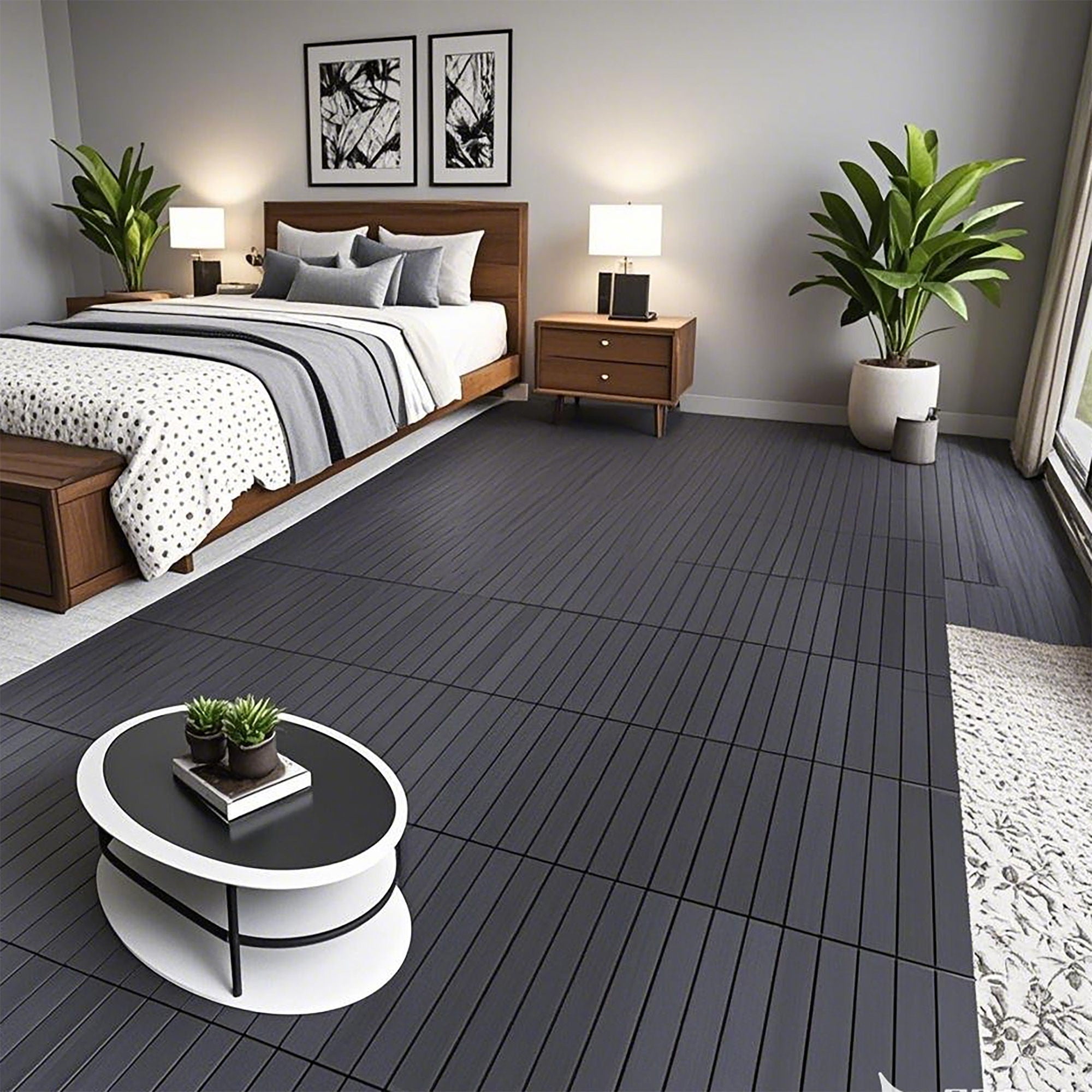 Diy Module Interlocking Decking Tiles Floor Tile For Porch Poolside Outdoor And Indoor Balcony Backyard