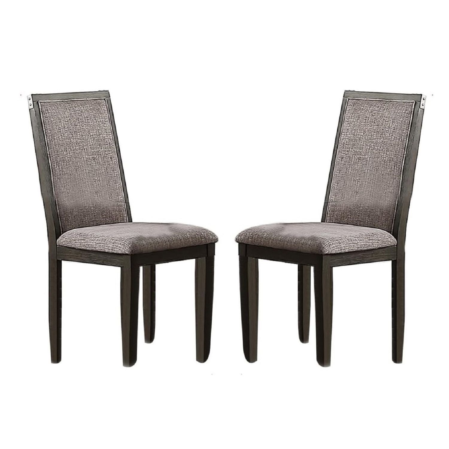 Upholstered Dining Chairs (Set of 2) - Gray - Fabric