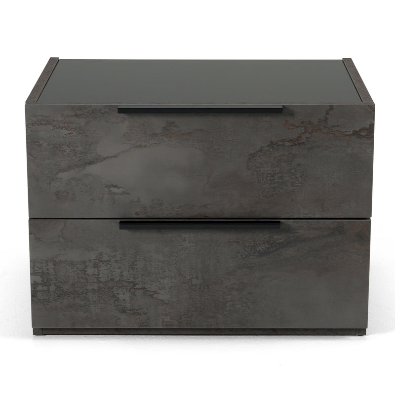 Nova Domus Ferrara - Modern Volcano Oxide Grey Nightstand