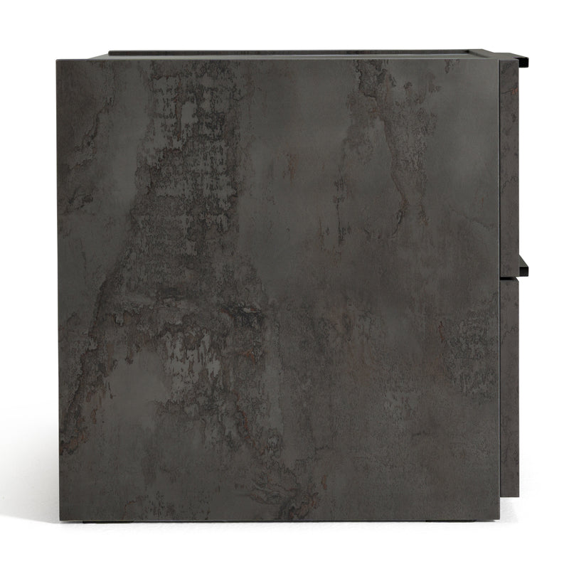 Nova Domus Ferrara - Modern Volcano Oxide Grey Nightstand