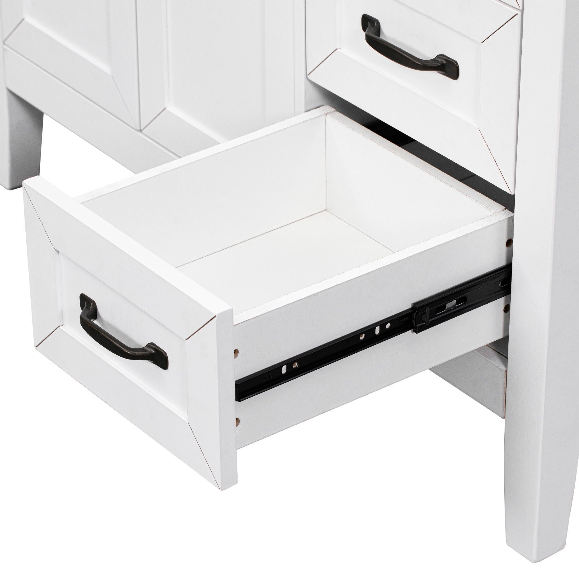 Modern Bathroom Vanity With Sink, Freestanding With Drawers And Doors