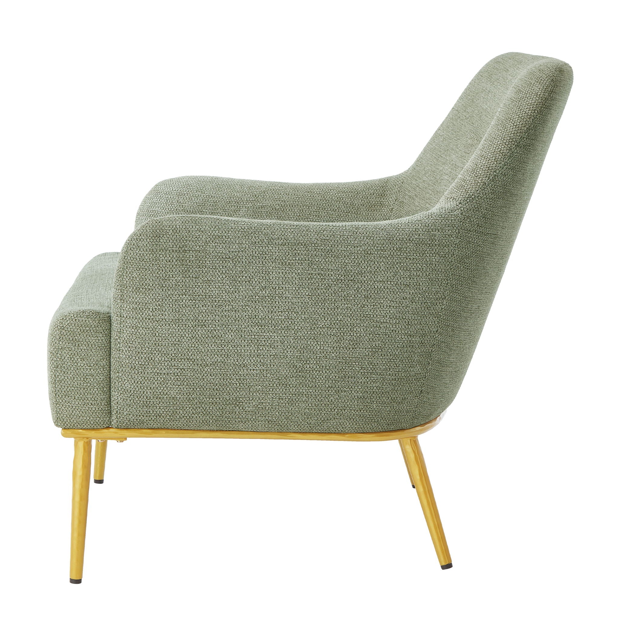 Modern Elegance Accent Chair With Curved Backrest