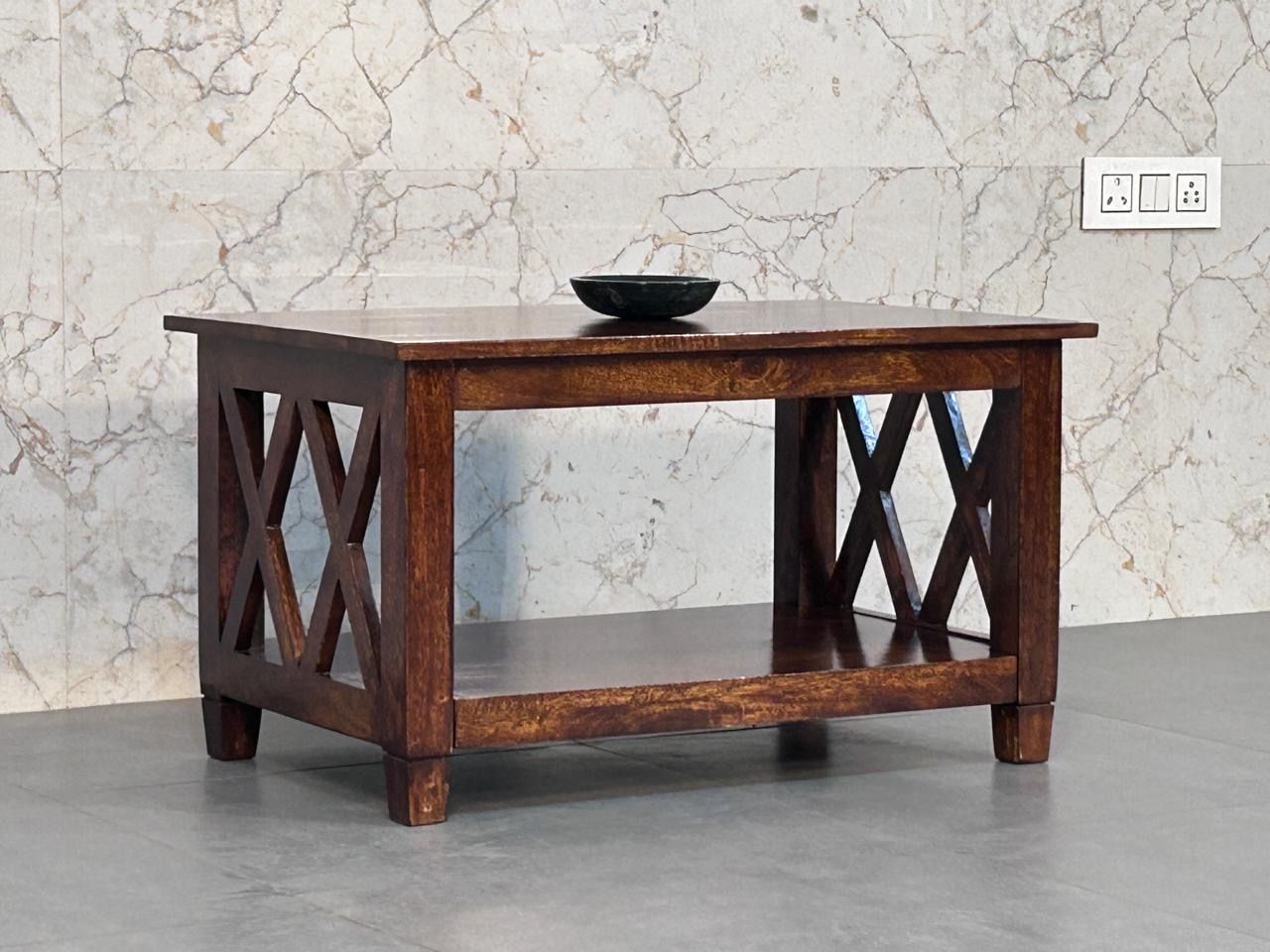 Belmont - X Frame Coffee Table - Brown