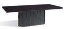 Supreme Luxury Ebony Veneer and Black Crocodile Dining Table