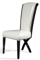 A&X Xena - Transitional X-Leg Dining Side Chair