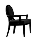 A&X Ambassador Transitional Black Crocodile Lacquer Office Desk