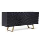 Modrest Finley Mid-Century Black & Gold Buffet