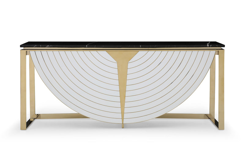 Modrest Flavio - Gold + Marble Console Table