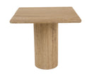 Modrest Fletcher - Modern Travertine Marble 18" Tall End Table