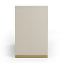 Modrest Florence - Modern Beige Leatherette + Gold Dresser