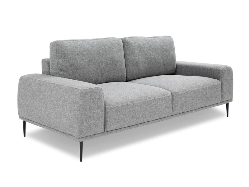 Divani Casa Fonda - Modern Grey Fabric Sofa