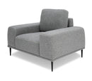 Divani Casa Fonda - Modern Grey Fabric Chair